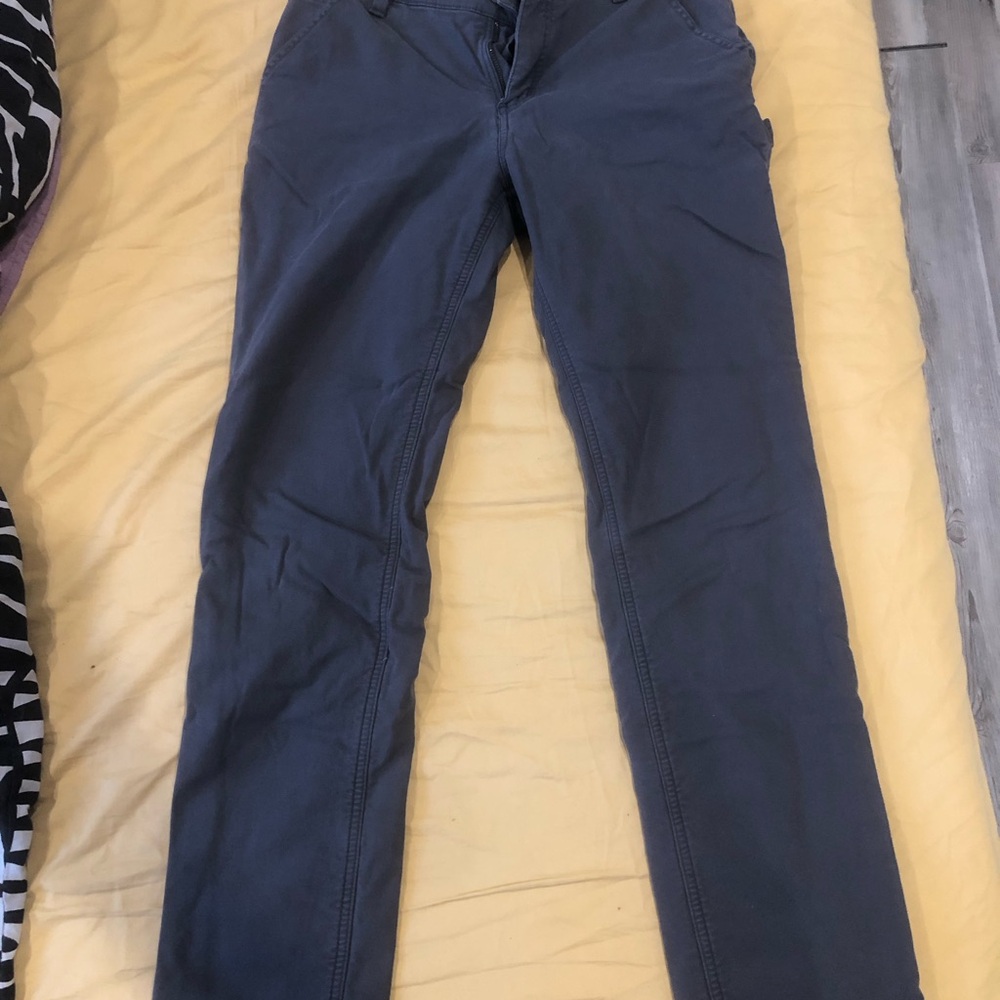 Carhartt Women's Charcoal Jeans - Fleece Lined